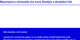 Fakultní newsletter: Masarykova univerzita má nový Studijní a zkušební řád